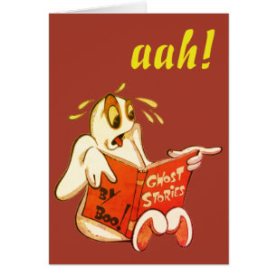 Ghost Reading Geist-Geschichten, Halloween-Karte