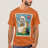 Ghost Reading Newspaper T-Shirt (Vorderseite)