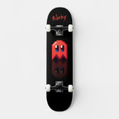 ghost Red Black Name Fan Art Pac-Man Skateboard (Vorderseite)