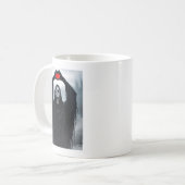 Ghost Red Heart Hands Y Face Halloween Valentines  Kaffeetasse (Vorderseite Links)