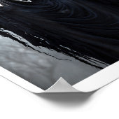 Ghost Red Heart Hands Y Face Halloween Valentines Poster (Ecke)