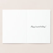 Ghost Reindeer - Eine Spooky Goth Weihnachtskarte Folienkarte (Innenseite)