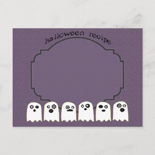 Ghost-Rezeptkarte Postkarte (Vorderseite)