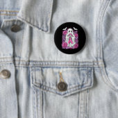 Ghost Ribbon Breast Cancer Awareness Halloween Flo Button (Beispiel)
