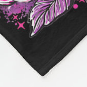 Ghost Ribbon Breast Cancer Awareness Halloween Flo Fleecedecke (Ecke)