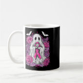 Ghost Ribbon Breast Cancer Awareness Halloween Flo Kaffeetasse (Links)