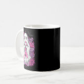 Ghost Ribbon Breast Cancer Awareness Halloween Flo Kaffeetasse (Vorderseite Links)
