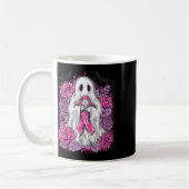 Ghost Ribbon Breast Cancer Awareness Halloween Flo Kaffeetasse (Links)