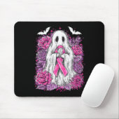 Ghost Ribbon Breast Cancer Awareness Halloween Flo Mousepad (Mit Mouse)