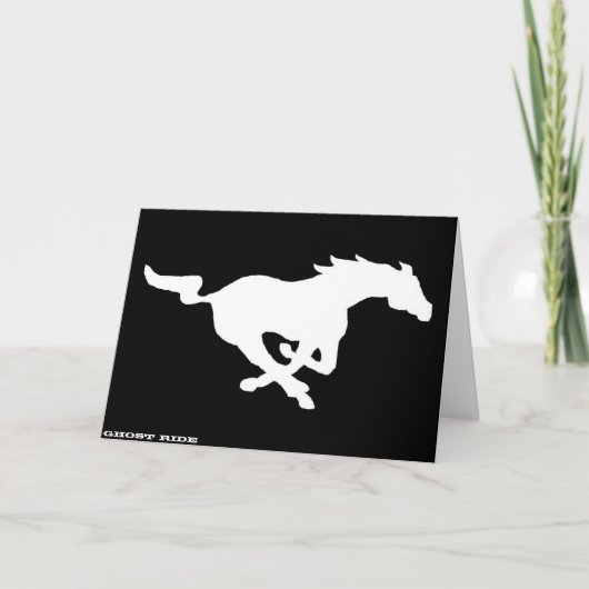 Ghost Ride Grußkarte Karte (Vorderseite)