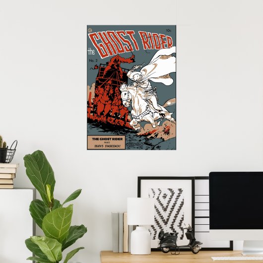 Ghost Rider Comic Cover Poster (Heimbüro)