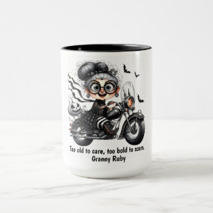 Ghost Rider Granny - Halloween auf der Autobahn Tasse