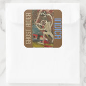 GHOST RIDER INDICA QUADRATISCHER AUFKLEBER (Tasche)