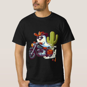 Ghost Rider Motorrad T - Shirt - Spooky Biker T-Sh