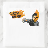 Ghost Rider Rechteckiger Aufkleber (Tasche)