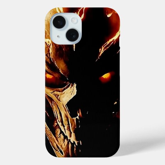 Ghost Rider Skull Fire Case-Mate iPhone Hülle (Rückseite)