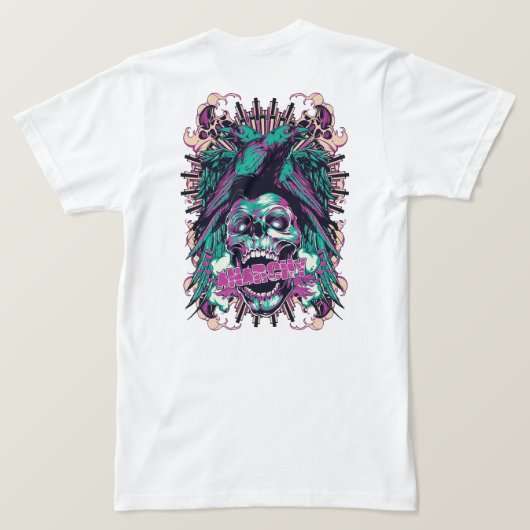 Ghost Rider T - Shirt - Der Geist des Flammenskulp (Design Rückseite)