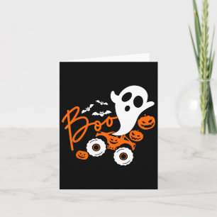 Ghost Rider Truck Monster Halloween Pumpkin Karte