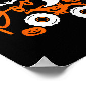 Ghost Rider Truck Monster Halloween Pumpkin Poster (Ecke)