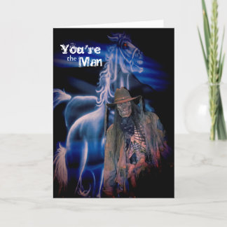 Ghost Rider über den Hügel Funny Geburtstagskarte Feiertagskarte