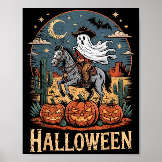 Ghost Riding Horse Halloween Season Poster (Vorne)