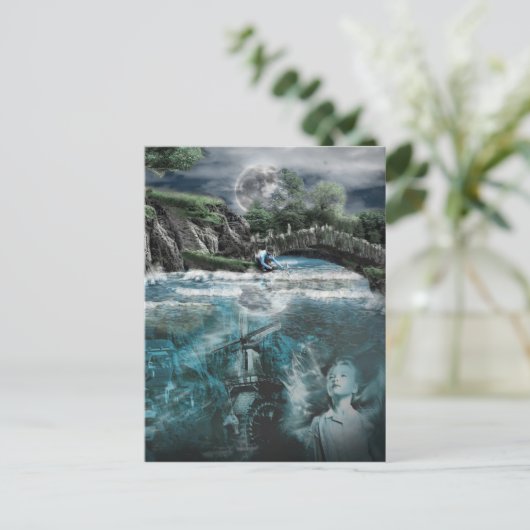 Ghost River Postkarte (Stehend Vorderseite)