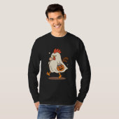 Ghost Rooster Halloween T-Shirt (Vorne ganz)