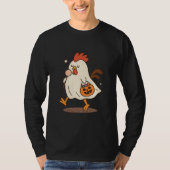 Ghost Rooster Halloween T-Shirt (Vorderseite)