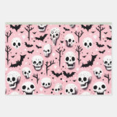 Ghost rosa Helloween Wrapping Paper Sheets Geschenkpapier Set (Vorderseite 3)