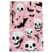 Ghost rosa Helloween Wrapping Paper Sheets Mittlere Geschenktüte (Vorderseite)