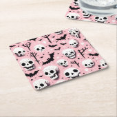 Ghost rosa Helloween Wrapping Paper Sheets Rechteckiger Pappuntersetzer (angewinkelt)