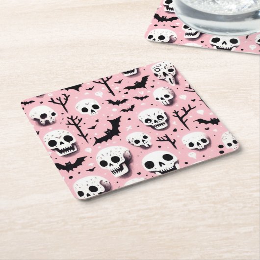 Ghost rosa Helloween Wrapping Paper Sheets Rechteckiger Pappuntersetzer (angewinkelt)