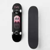 Ghost Rose Black Name Fan Art Pac-Man Skateboard (Vorderseite)