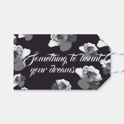 Ghost Rose Haunted Dreams Halloween Geschenkanhänger (Vorderseite (Horizontal))