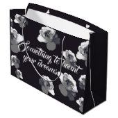 Ghost Rose Haunted Dreams Halloween Große Geschenktüte (Rückseite Schrägansicht)