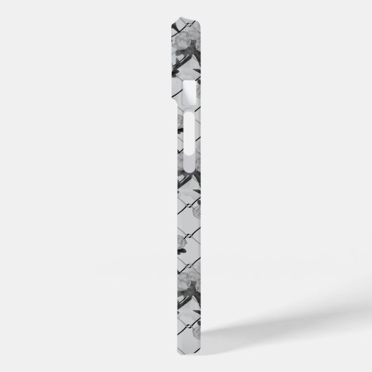 Ghost-Rose Klettern eines Kettenverbindungszauns N Case-Mate iPhone Hülle (Rückseite / Links)