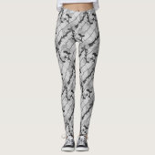 Ghost-Rose Klettern eines Kettenverbindungszauns N Leggings (Vorderseite)