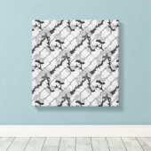 Ghost-Rose Klettern eines Kettenverbindungszauns N Leinwanddruck (Insitu (Holzboden))