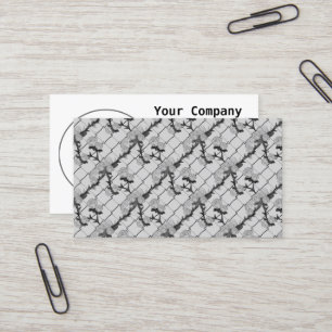 Ghost-Rose Klettern eines Kettenverbindungszauns N Visitenkarte