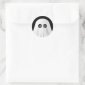 Ghost Runder Aufkleber (Tasche)