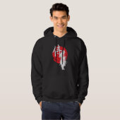 Ghost Samurai Kriegerweg des Bushido Samurai Hoodie (Vorne ganz)