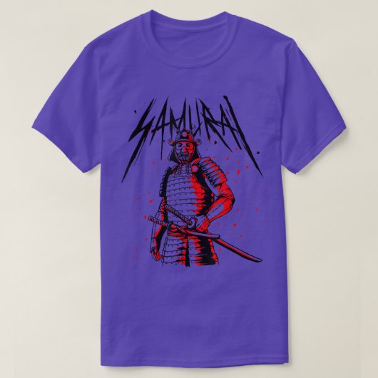 Ghost Samurai Maske Warrior Samurai Schwerter Bush T-Shirt (Design vorne)
