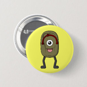 Ghost Sandal Bake-zori   Japanisch Yokai Button