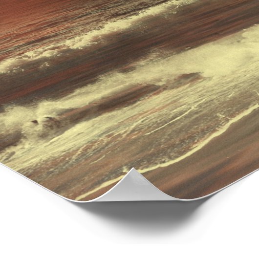 Ghost Seascape Print Poster (Ecke)