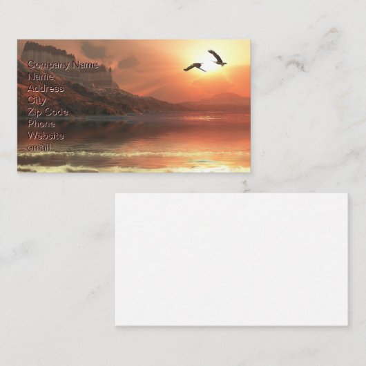 Ghost Seascape Visitenkarte (Vorne/Hinten)
