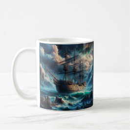 Ghost Ship Mary Celeste Haunting Maritime Mystery Kaffeetasse