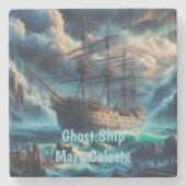 Ghost Ship Mary Celeste Haunting Maritime Mystery Steinuntersetzer (Vorderseite)
