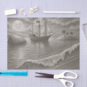 Ghost Ship – Nautical Pirate Seidenpapier (Handwerk)