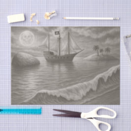 Ghost Ship – Nautical Pirate Seidenpapier