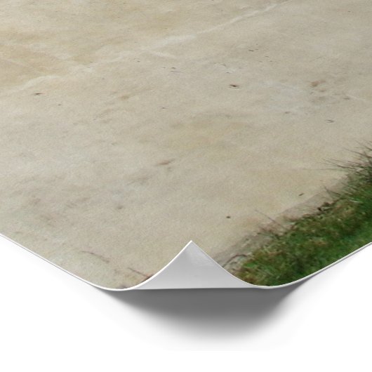 Ghost Sign in Brighton, Iowa Poster (Ecke)